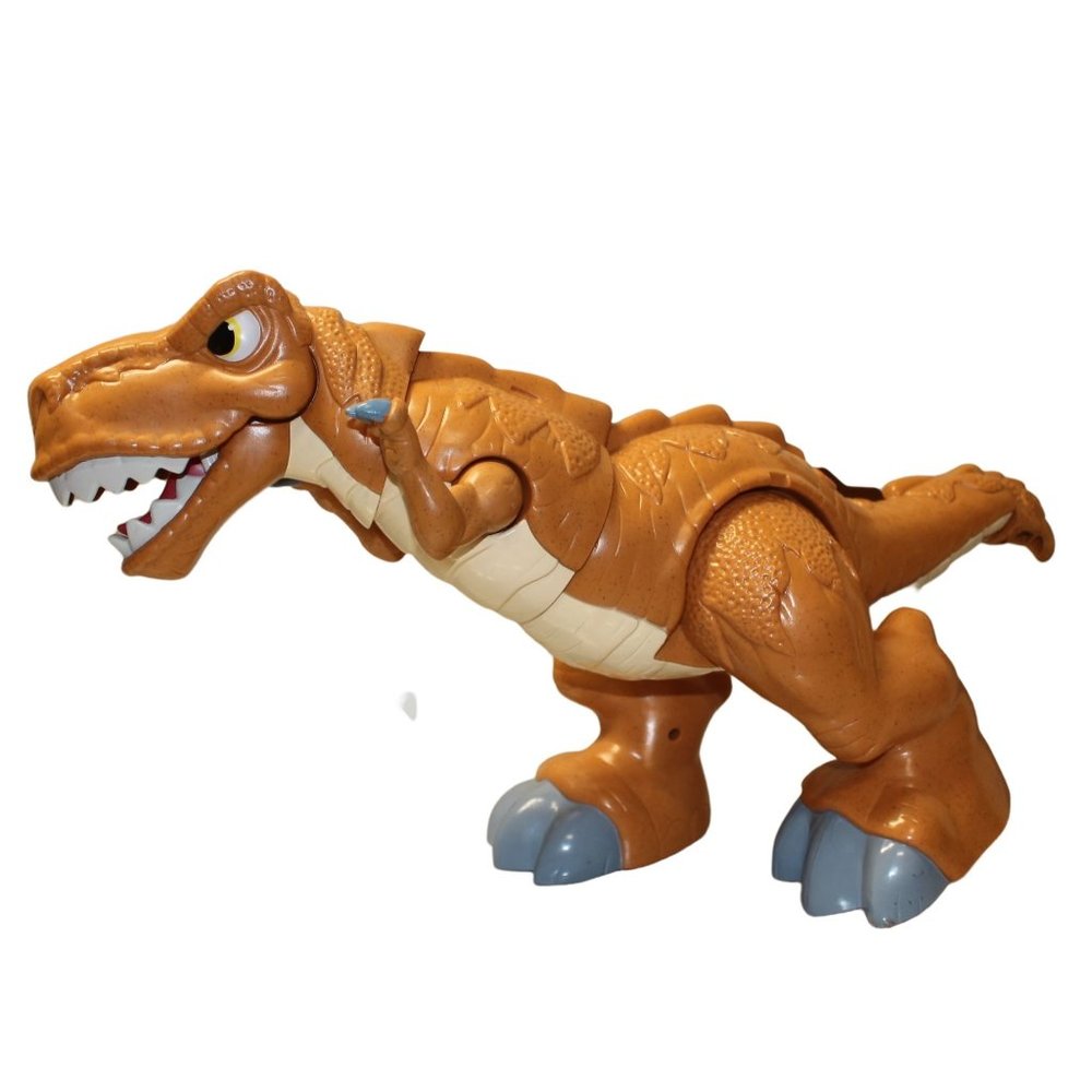 Imaginext Mega T-Rex Motorized Lights Sounds Movement 2011 17" Tall V2438 Tested